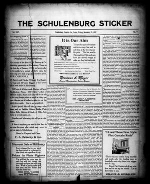 The Schulenburg Sticker (Schulenburg, Tex.), Vol. 24, No. 9, Ed. 1 Friday, November 23, 1917