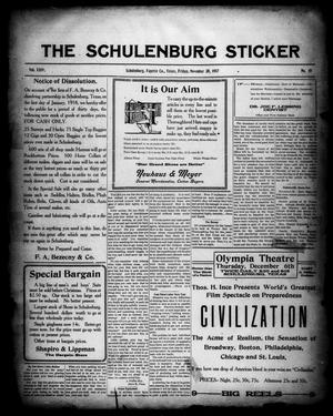 The Schulenburg Sticker (Schulenburg, Tex.), Vol. 24, No. 10, Ed. 1 Friday, November 30, 1917