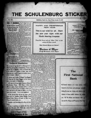 The Schulenburg Sticker (Schulenburg, Tex.), Vol. 24, No. 14, Ed. 1 Friday, December 28, 1917