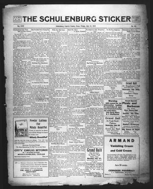 The Schulenburg Sticker (Schulenburg, Tex.), Vol. 31, No. 46, Ed. 1 Friday, July 24, 1925