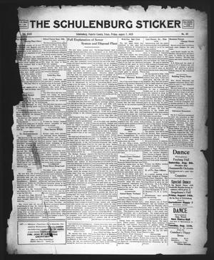 The Schulenburg Sticker (Schulenburg, Tex.), Vol. 31, No. 48, Ed. 1 Friday, August 7, 1925