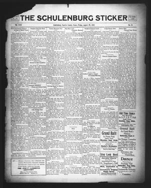 The Schulenburg Sticker (Schulenburg, Tex.), Vol. 31, No. 51, Ed. 1 Friday, August 28, 1925