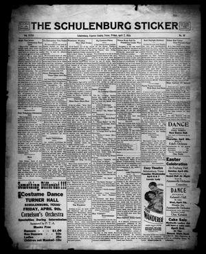 The Schulenburg Sticker (Schulenburg, Tex.), Vol. 32, No. 30, Ed. 1 Friday, April 2, 1926