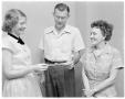 Primary view of Beverley Sheffield and two members of the Soroptimist Club