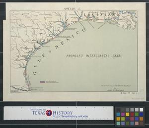 Primary view of object titled 'Proposed Intercoastal Canal.'.