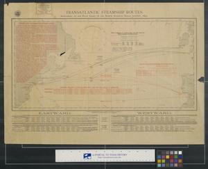 Primary view of object titled 'Transatlantic Steamship Routes: Supplement to the Pilot Chart of the North Atlantic Ocean, January, 1893.'.
