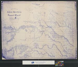 Primary view of object titled 'Map of Parts of Indian Territory, Kansas and Texas'.