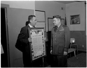 General Curtis LeMay and Mayor Drake
