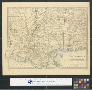Primary view of object titled 'North America, Sheet XIII : Parts of Louisiana, Arkansas, Mississippi, Alabama & Florida.'.