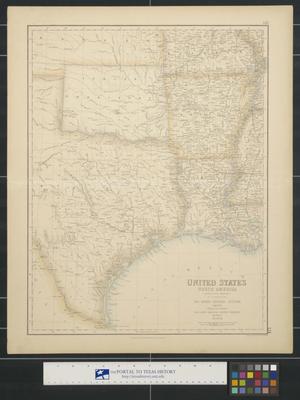 Primary view of object titled 'United States, North America, according to Calvin, Smith & Tanner: The south central section comprising Texas, Lousiana, Mississippi, Arkansas, Western Territory, and part of Missouri'.