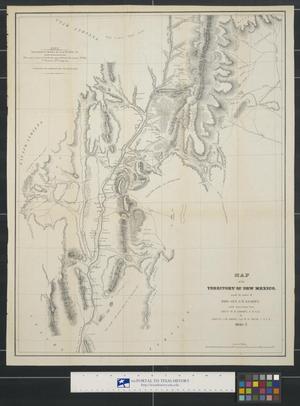 Primary view of object titled 'Map of the Territory of New Mexico.'.