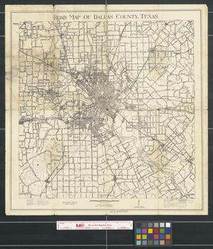 Primary view of object titled 'Road Map of Dallas County, Texas'.