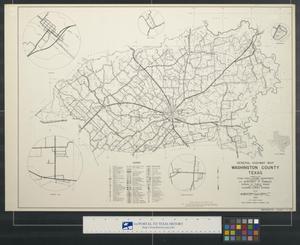Primary view of object titled 'General highway map Washington County Texas'.