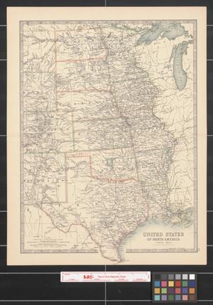 Primary view of object titled 'United States of North America (central sheet).'.