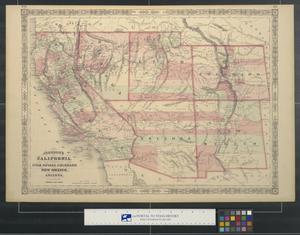 Johnson's California with territories of Utah, Nevada, Colorado, New Mexico and Arizona.