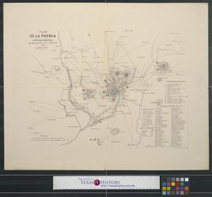 Plan de la Puebla et de ses environs