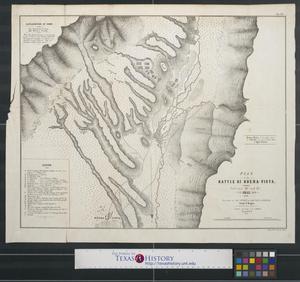 Primary view of object titled 'Plan of the battle of Buena-Vista fought February 22nd and 23rd, 1847'.