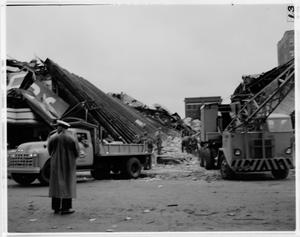 Primary view of object titled '[Collapsed building from Waco Tornado]'.