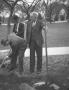 Photograph: [Photograph of Men Planting a Pecan Tree]