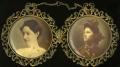 Photograph: [Framed Photographs of Lydia and Dora Clement]