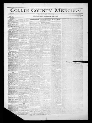 Primary view of object titled 'Collin County Mercury (McKinney, Tex.), Vol. 6, No. 37, Ed. 1 Wednesday, October 24, 1888'.