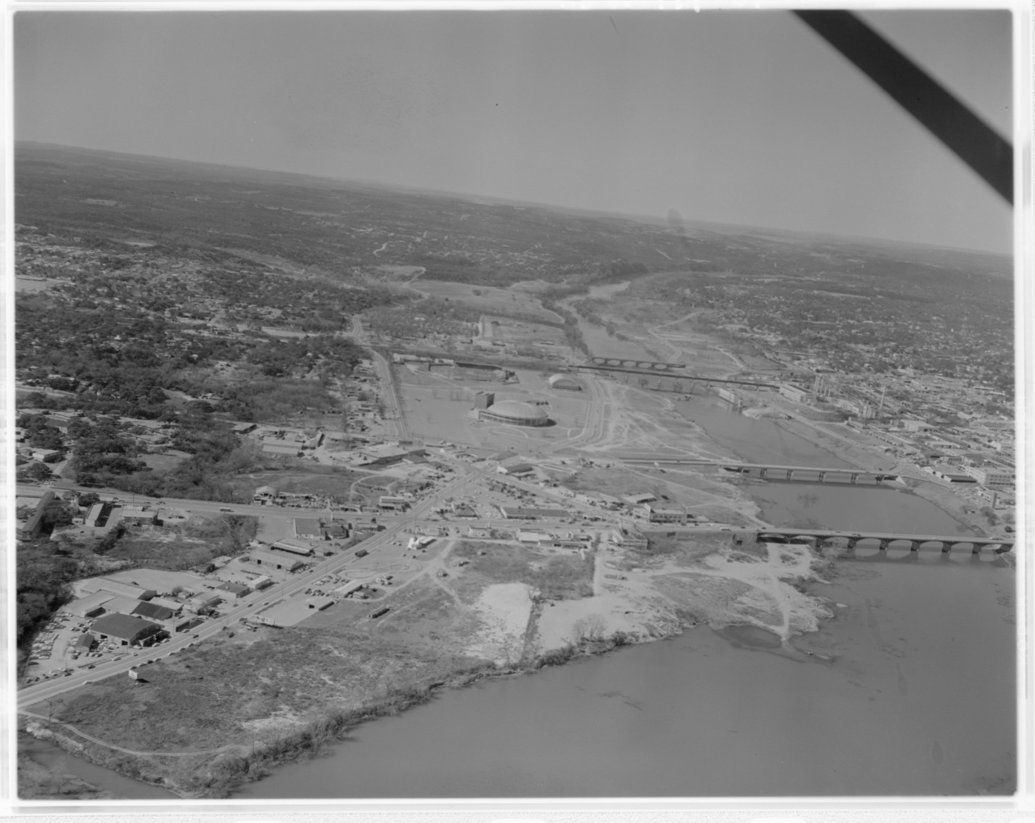 Aerials of area around Congress Avenue Bridge - Side 1 of 1 - The ...