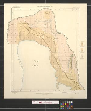 Primary view of object titled 'Underground water map, Utah, Provo sheet'.