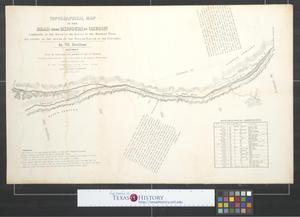 Primary view of object titled 'Topographical map of the road from Missouri to Oregon : commencing at the mouth of the Kansas in the Missouri River and ending at the mouth of the Wallah Wallah in the Columbia [Sheet 7].'.