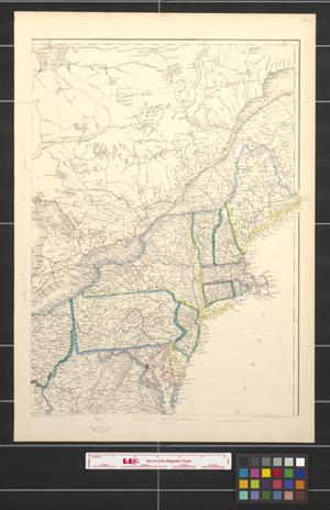 Primary view of object titled 'United States of North America: Eastern & Central [Sheet 1]'.