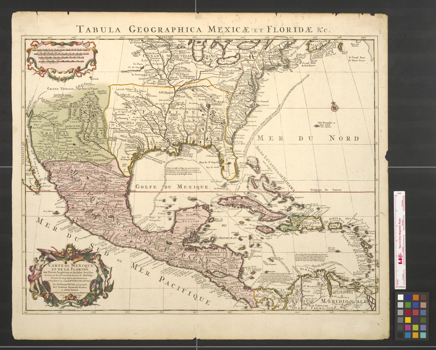Carte du Mexique et de la Floride des terres anglaises et des Isles ...