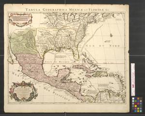 Primary view of Carte du Mexique et de la Floride des terres anglaises et des Isles Antilles, du cours et des environs de la riviere de Mississippi.