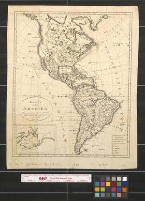 Karta öfver Amerika sammandragen efter den af Geografiska Institutet i Weimar år 1810.