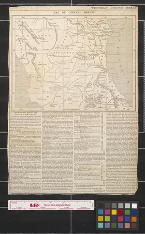 Primary view of object titled 'Map of Central Mexico.'.