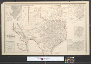 Gray's new map of Texas and the Indian Territory.