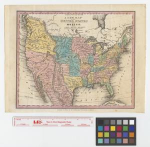 Primary view of object titled 'A New map of the United States and Mexico.'.