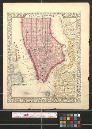 Primary view of object titled 'Plan of New York [City]'.