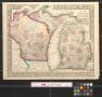 Thumbnail image of item number 1 in: 'County map of Michigan and Wisconsin.'.