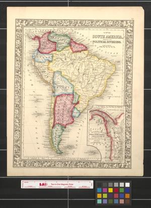 Map of South America, showing its political divisions.