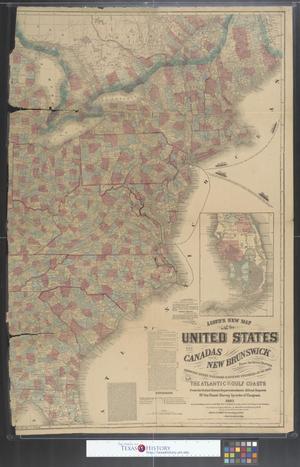 Lloyd's new map of the United States, the Canadas and New Brunswick [sheet 1]