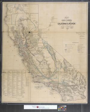 Map of public surveys in California & Nevada.