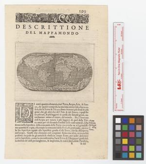 Primary view of Descrittione del mappamondo.