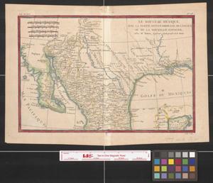 Primary view of object titled 'Le nouveau Méxique avec la partie septentrionale de l'ancien ou de la Nouvelle Espagne.'.