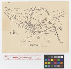 Primary view of object titled '[Map of Galveston and Galveston Bay]'.