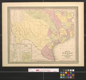 Primary view of object titled 'Map of Texas from the most recent authorities.'.