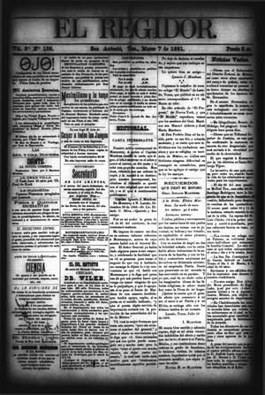 El Regidor. (San Antonio, Tex.), Vol. 3, No. 108, Ed. 1 Saturday, March 7, 1891