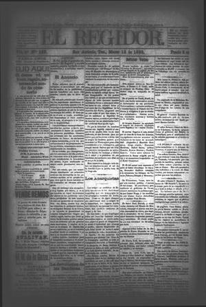 El Regidor. (San Antonio, Tex.), Vol. 4, No. 158, Ed. 1 Saturday, March 12, 1892