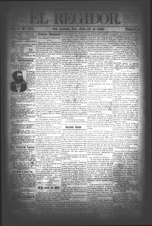 El Regidor. (San Antonio, Tex.), Vol. 4, No. 175, Ed. 1 Saturday, July 23, 1892
