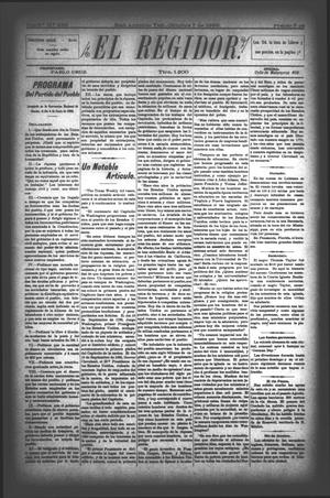El Regidor. (San Antonio, Tex.), Vol. 6, No. 235, Ed. 1 Saturday, October 7, 1893
