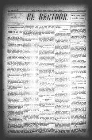 El Regidor. (San Antonio, Tex.), Vol. 8, No. 337, Ed. 1 Saturday, October 26, 1895