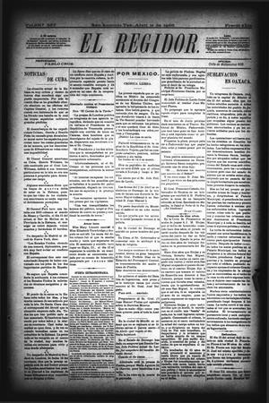 El Regidor. (San Antonio, Tex.), Vol. 9, No. 357, Ed. 1 Thursday, April 16, 1896
